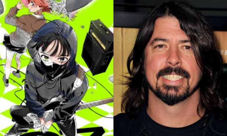 Dave Grohl dan visual anime The Guy She Was Interested in Wasn't a Guy at All yang menggunakan lagu Breed dari Nirvana sebagai opening.