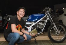 Ariel NOAH mendapat kado Suzuki RGR dari Gading Marten di ulang tahun ke-45