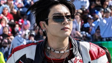 Jungkook BTS saat menghadiri acara FIFA World Cup sebagai artis Asia pertama yang tampil di dua Piala Dunia FIFA.